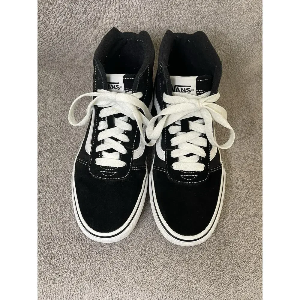 Size 9.5 - Vans Sk8- High Black White